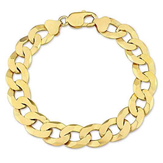 Men's 12.5MM Flat curb link bracelet