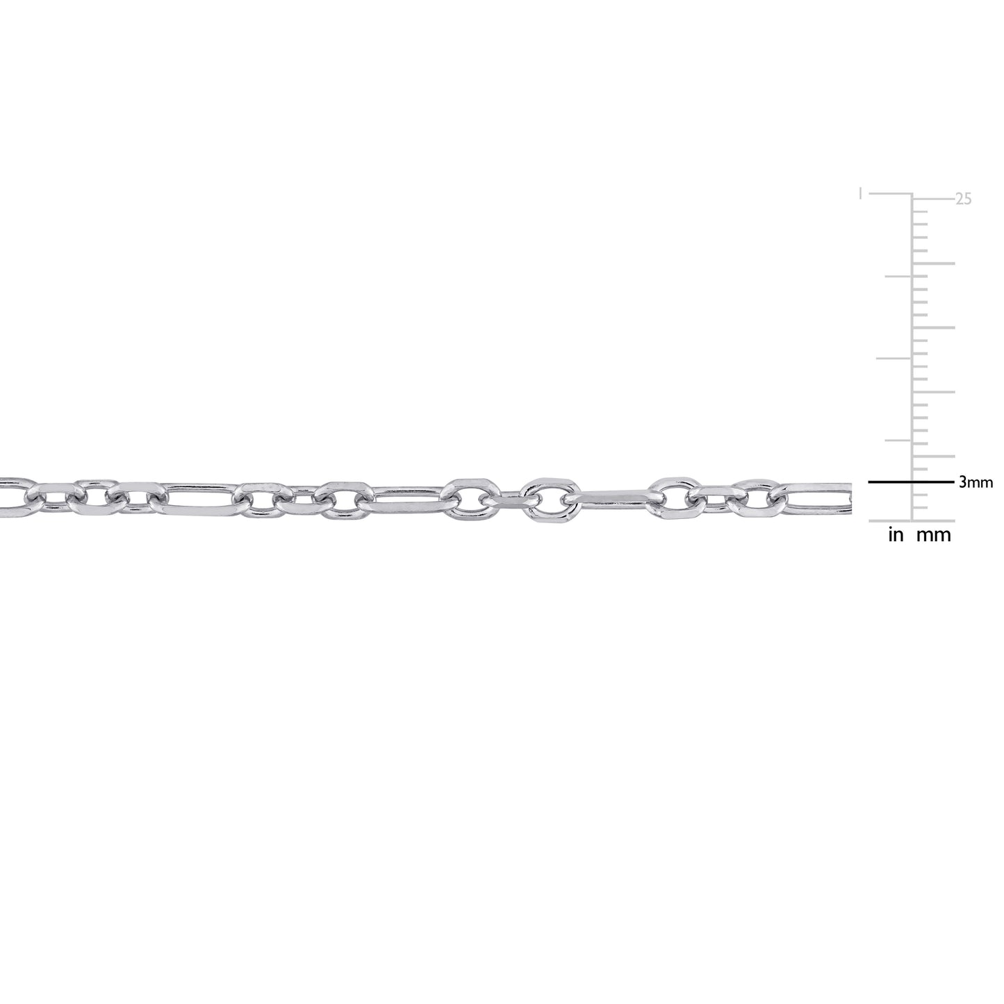 3MM Figaro Bracelet