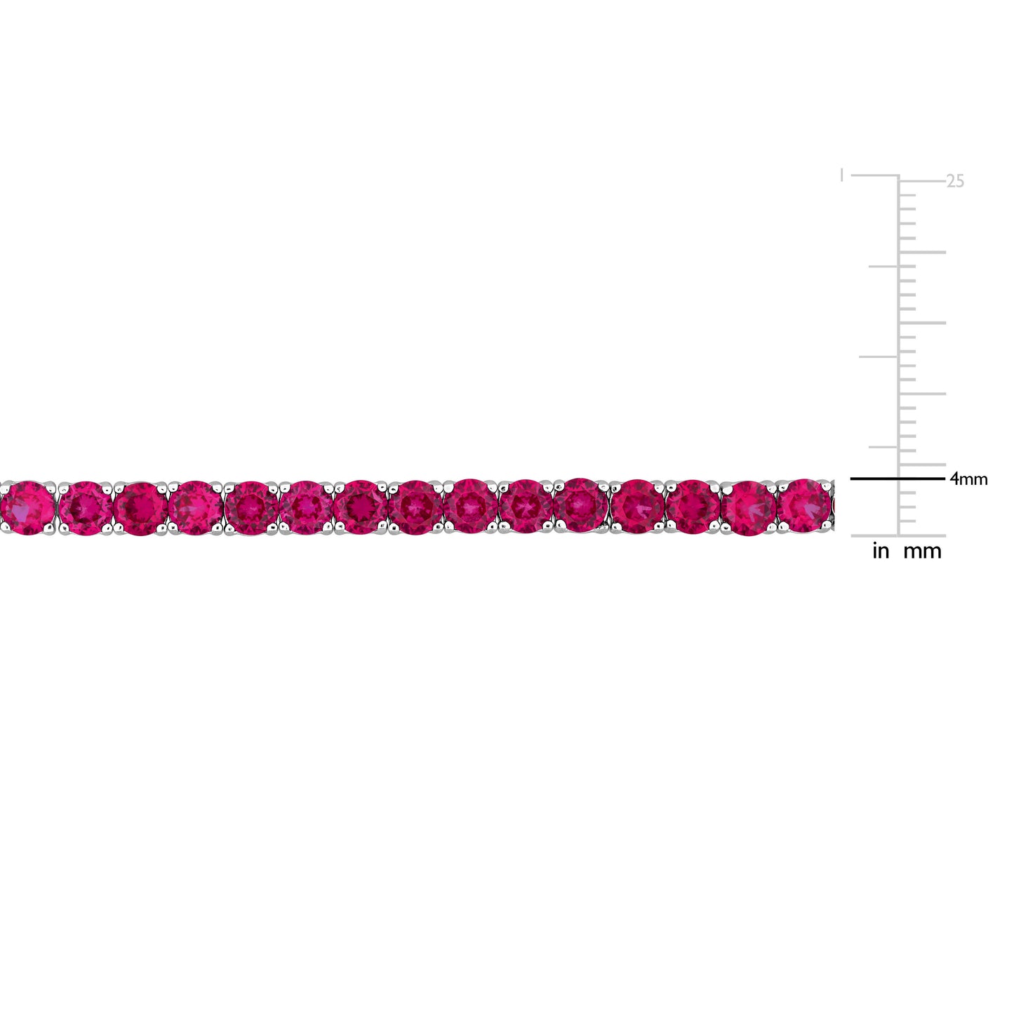 Created Ruby Tennis Bracelet