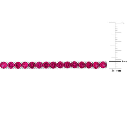 Created Ruby Tennis Bracelet
