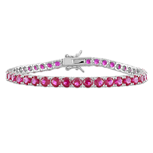 Created Ruby Tennis Bracelet