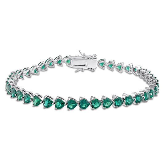 Created Emerald Tennis Bracelet