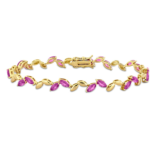 Created Pink Sapphire Bracelet