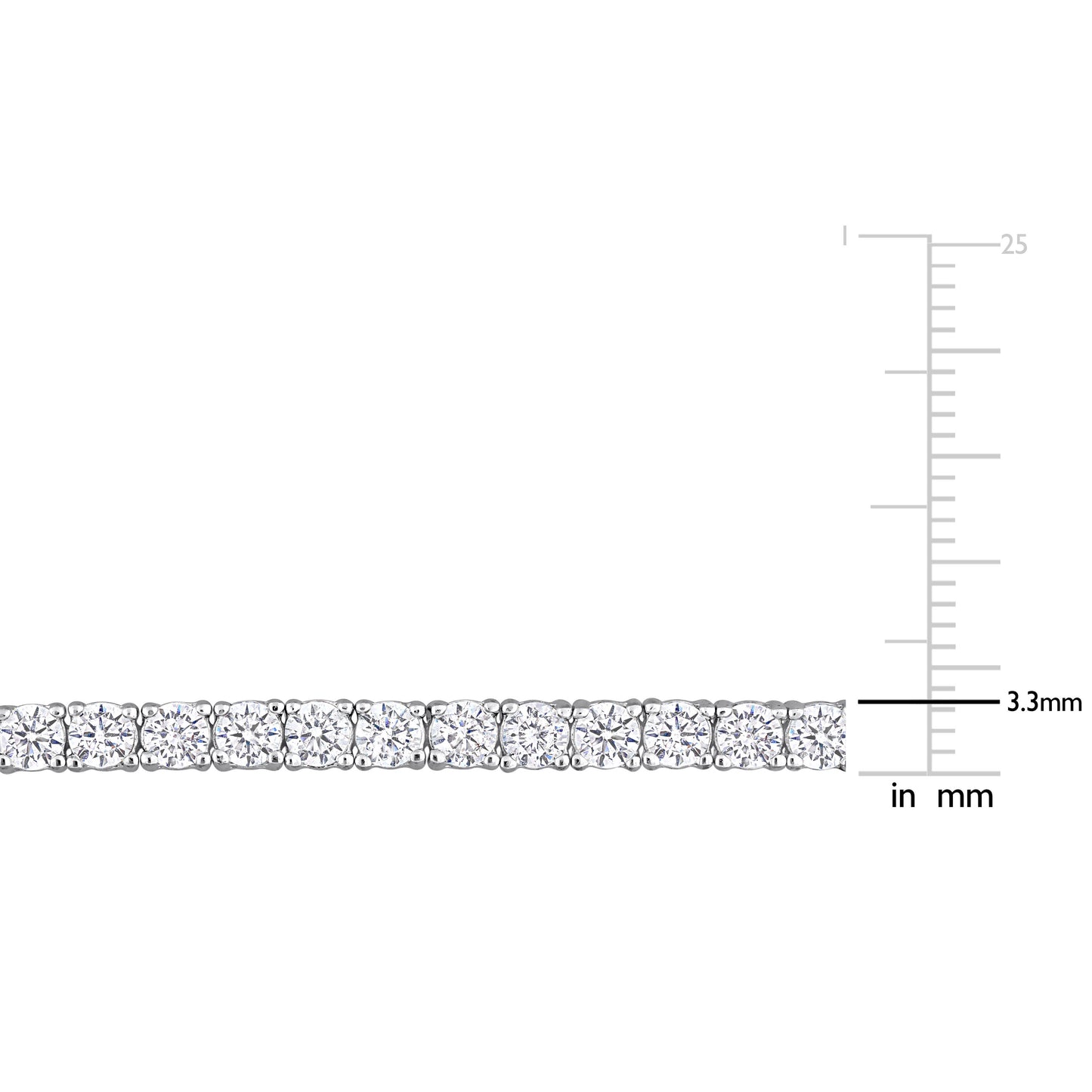 5 CT TGW Cubic Zirconia Bracelet Silver