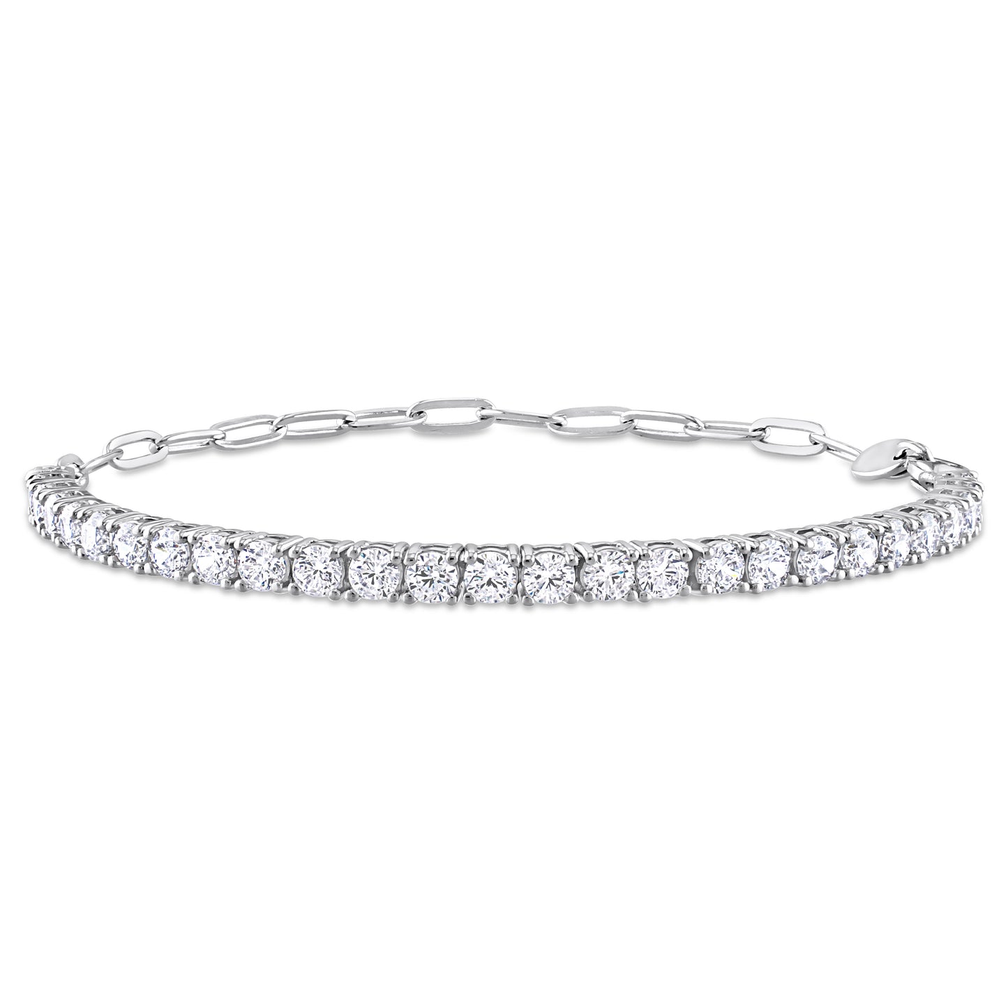5 CT TGW Cubic Zirconia Bracelet Silver