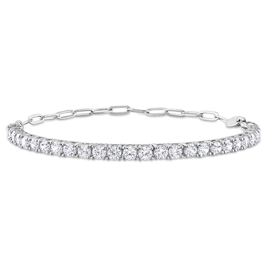 5 CT TGW Cubic Zirconia Bracelet Silver