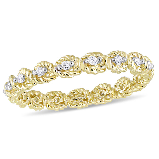 1/6 CT Diamond TW Fashion Ring 10k Gold GH I1;I2