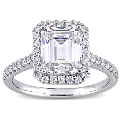 2 7/8 CT DEW Created Moissanite-White Fashion Ring 10k White Gold