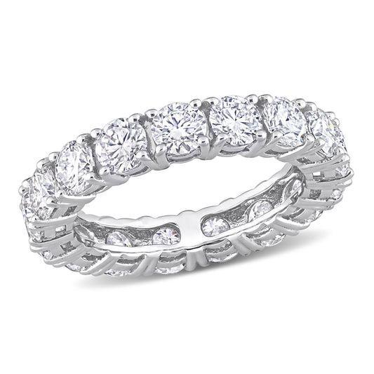 4 1/4 CT DEW Created Moissanite-White Fashion Ring 10k White Gold