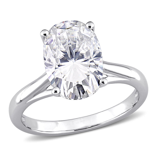 4 1/2 CT DEW Created Moissanite-White Fashion Ring 10k White Gold