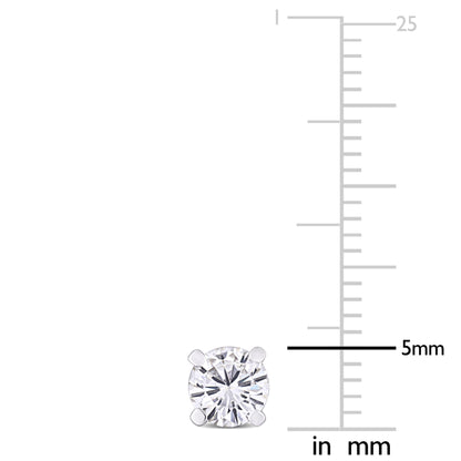 1 CT TGW Moissanite Stud Earrings