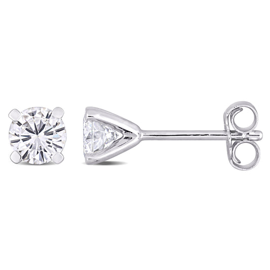 1 CT TGW Moissanite Stud Earrings