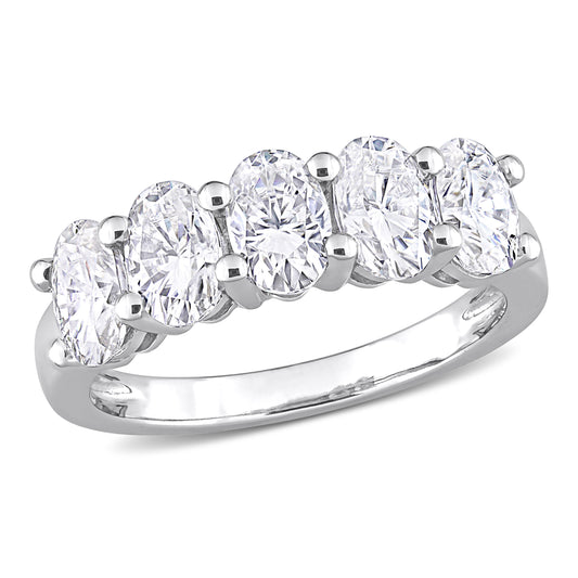 2 1/2 CT DEW Created Moissanite-White Fashion Ring 10k White Gold