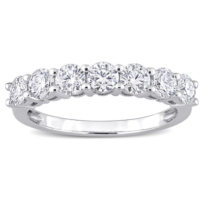 1 CT DEW Created Moissanite-White Fashion Ring 10k White Gold