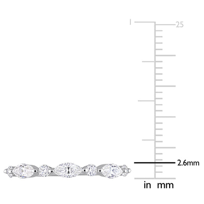 1/2 ct Dew created moissanite-white fashion ring silver
