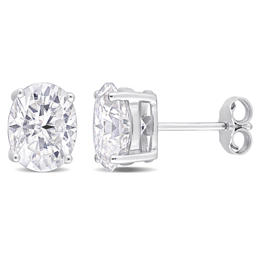 Moissanite 4 TGW Oval Studs