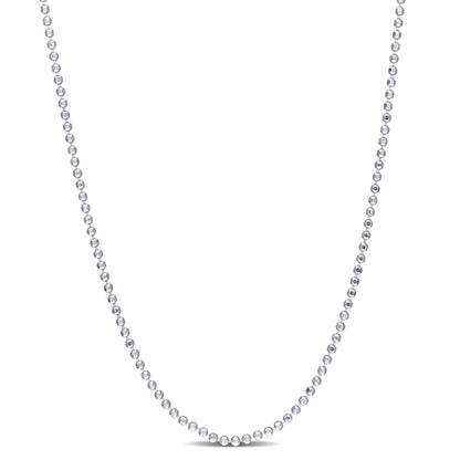 Silver 1.5MM Ball Chain Necklace w/ Lobster Clasp LENGTH (INCHES): 16