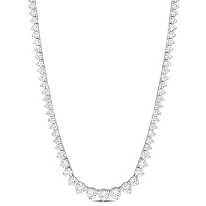 Cubic Zirconia Graduated Tennis Necklace