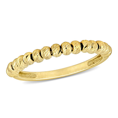 14k Yellow Gold beads Ring